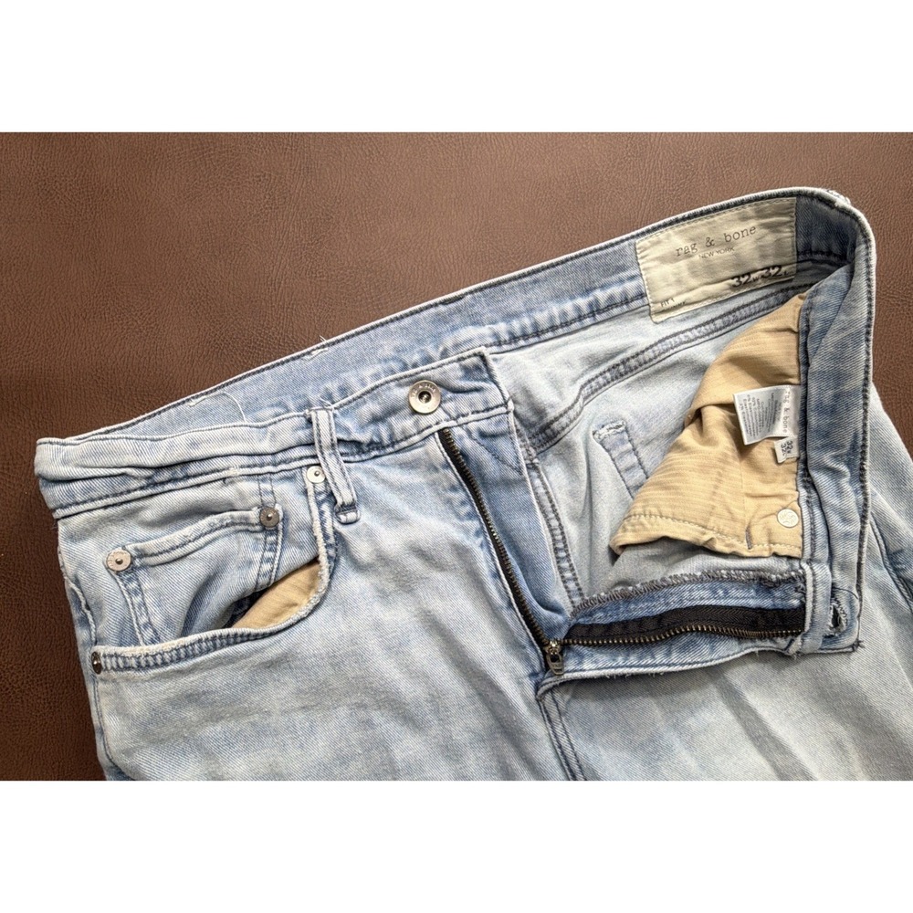 Rag & Bone Men's Blue Fit 1 Skinny Jeans Mens Size 32x32 in Harper Aero Stretch